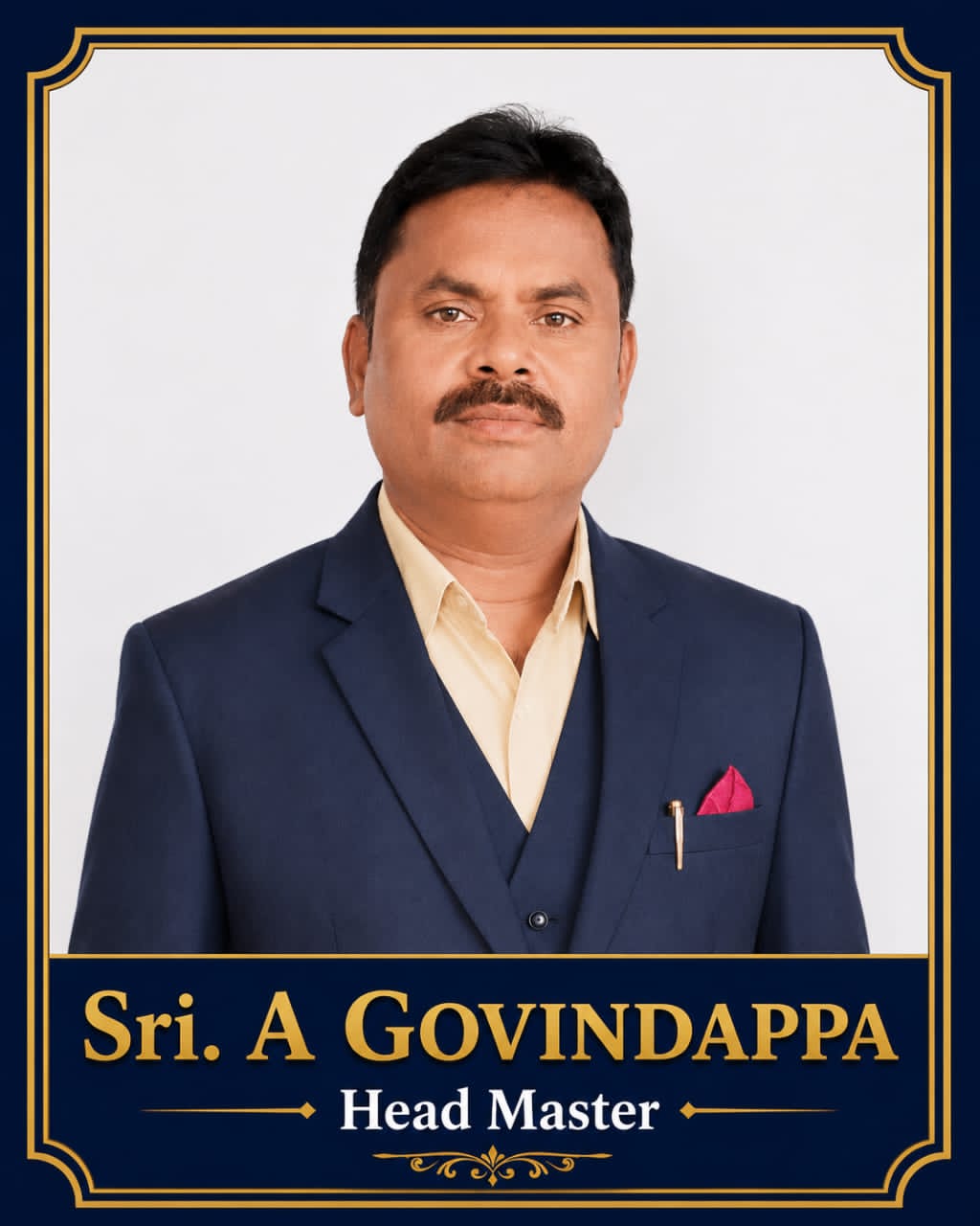 Sri A. Govindappa, Head Master